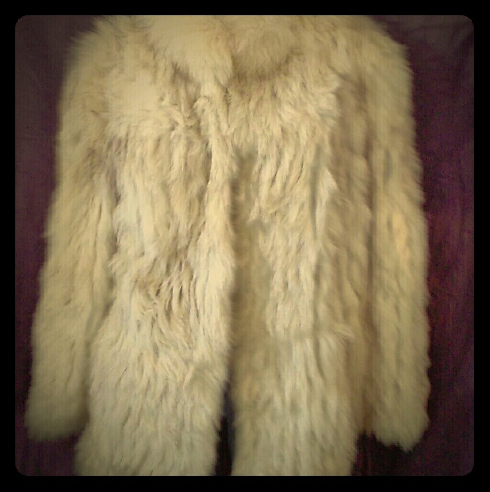 Authentic Blue fox fur coat